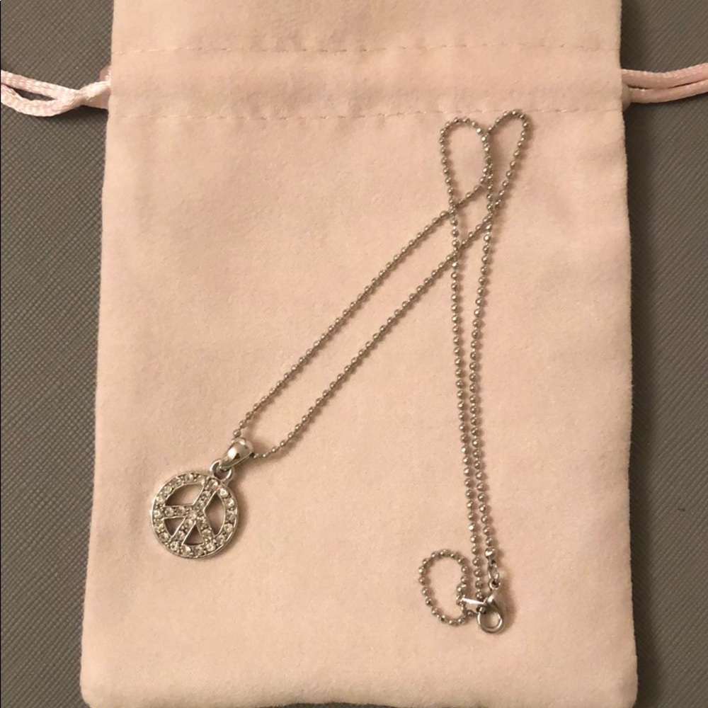 Peace sign necklace